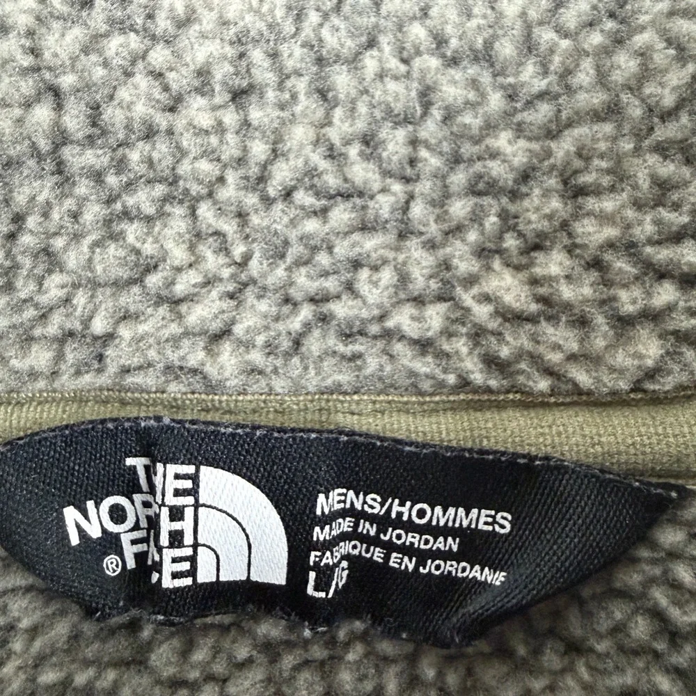 The North Face Gordon Lyons 1/4 Zip Pullover Men's L Grey Sweater Fleece CUA8